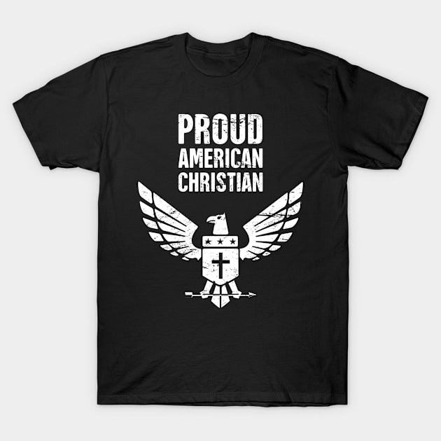 Proud American Christian T-Shirt by MeatMan